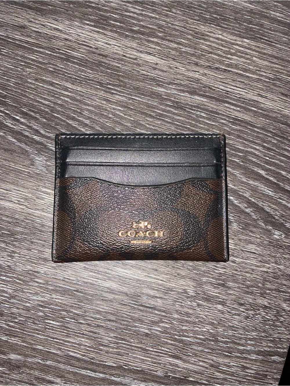 Coach Signature Card Holder / ID Wallet